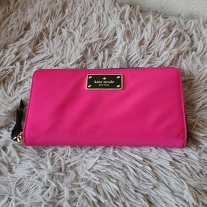 Kate Spade Pink Wilson Road Nylon Wallet